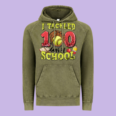 I Tackled Days Of School Softball Vintage Hoodie Designed By Lillyallendesigns