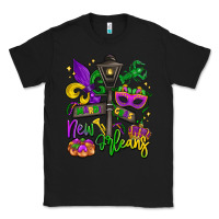Black new orleans mardi gras Classic Tee - LillyAllenDesigns