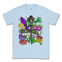 Dusty Blue new orleans mardi gras Classic Tee - LillyAllenDesigns
