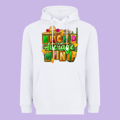 Nacho Average Mini Heavyweight Hoodie Designed By Fadigitalartstudio