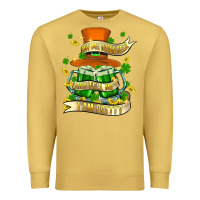 Antique Gold buy me green beer and tell me ı am pretty Premium Sweatshirt - FaDigitalArtStudio