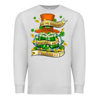 Dove Grey buy me green beer and tell me ı am pretty Premium Sweatshirt - FaDigitalArtStudio