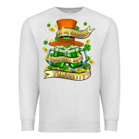 Oatmeal Heather buy me green beer and tell me ı am pretty Premium Sweatshirt - FaDigitalArtStudio