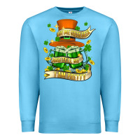 Ocean Blue buy me green beer and tell me ı am pretty Premium Sweatshirt - FaDigitalArtStudio