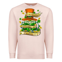 Pale Pink buy me green beer and tell me ı am pretty Premium Sweatshirt - FaDigitalArtStudio