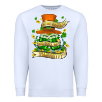 White buy me green beer and tell me ı am pretty Premium Sweatshirt - FaDigitalArtStudio