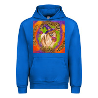 Cobalt Halloween Pomeranian Dog Urban Hoodie - LillyAllenDesigns