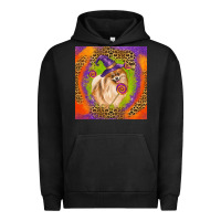 Pigment Black Halloween Pomeranian Dog Urban Hoodie - LillyAllenDesigns