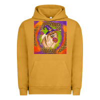 Pigment Peanut Butter Halloween Pomeranian Dog Urban Hoodie - LillyAllenDesigns