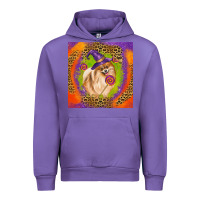 Tulip Halloween Pomeranian Dog Urban Hoodie - LillyAllenDesigns