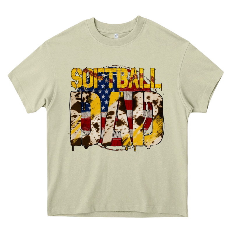 Softball Dad Heavy Core Tee by Jasminsmagicworld | Teevron