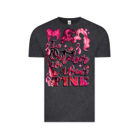 Vintage Black in october we wear pink Vintage Tee - LillyAllenDesigns
