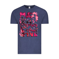 Vintage Denim in october we wear pink Vintage Tee - LillyAllenDesigns