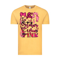 Vintage Mustard in october we wear pink Vintage Tee - LillyAllenDesigns