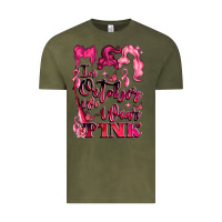 Vintage Olive in october we wear pink Vintage Tee - LillyAllenDesigns