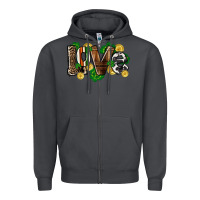 Smoke Western love St. Patrick's Day Zipper Hoodie - CowGirlArtShop