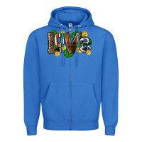 True Royal Western love St. Patrick's Day Zipper Hoodie - CowGirlArtShop