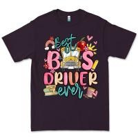 Plum best bus driver ever Premium Tee - MaliasSmallBusiness