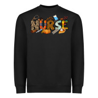 Black Fall Nurse Heavyweight Sweatshirt - NancyCooperArtShop