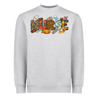 Heather Grey Fall Nurse Heavyweight Sweatshirt - NancyCooperArtShop