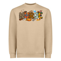Mushroom Fall Nurse Heavyweight Sweatshirt - NancyCooperArtShop