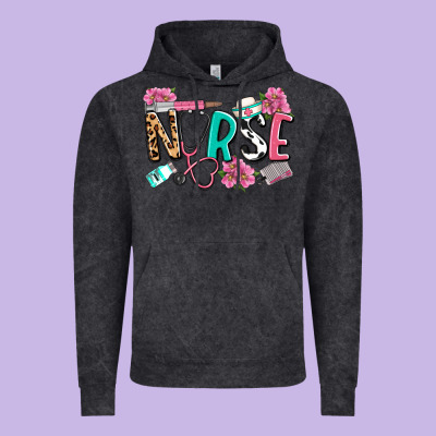 Nurse Vintage Hoodie Designed By Lillyallendesigns