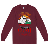 Burgundy Being A Dad Is An Honor Being Papa Is Priceless Long Sleeve Tee - Bettercallsaul