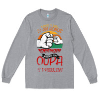 Heather Grey Being A Dad Is An Honor Being Papa Is Priceless Long Sleeve Tee - Bettercallsaul
