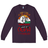 Plum Being A Dad Is An Honor Being Papa Is Priceless Long Sleeve Tee - Bettercallsaul
