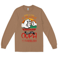 Toasted Coconut Being A Dad Is An Honor Being Papa Is Priceless Long Sleeve Tee - Bettercallsaul
