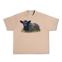 Burro Black Angus Calf Illustrations Urban Heavy Tee - LillyAllenDesigns