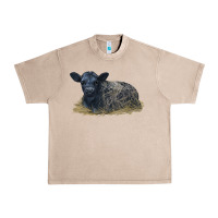 French Oak Black Angus Calf Illustrations Urban Heavy Tee - LillyAllenDesigns