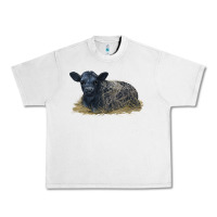 Lunar Rock Black Angus Calf Illustrations Urban Heavy Tee - LillyAllenDesigns