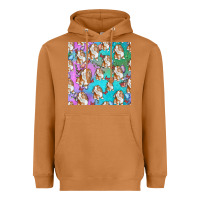 Meerkat Easter Bunny With Truck Seamless Pattern Heavyweight Hoodie - BundleAndBundleShop