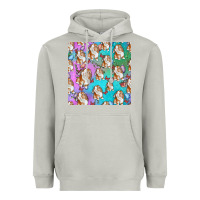 Moon Dust Easter Bunny With Truck Seamless Pattern Heavyweight Hoodie - BundleAndBundleShop