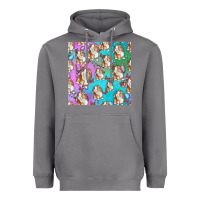 Storm Easter Bunny With Truck Seamless Pattern Heavyweight Hoodie - BundleAndBundleShop