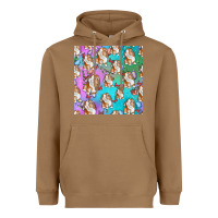 Toasted Coconut Easter Bunny With Truck Seamless Pattern Heavyweight Hoodie - BundleAndBundleShop