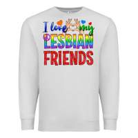 Dove Grey I Love My Lesbian Friends Premium Sweatshirt - BundleAndBundleShop