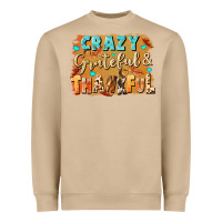 Mushroom Crazy grateful and thankful Heavyweight Sweatshirt - NancyCooperArtShop