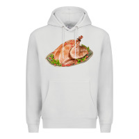 Dove Grey turkey fa element 1 Premium Hoodie - FaDigitalArtStudio
