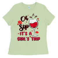 Matcha oh sip it's a girl's trip Ladies Tee - MaliasSmallBusiness