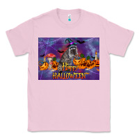 Bubblegum Pink Happy Halloween Raccoon Classic Tee - LillyAllenDesigns