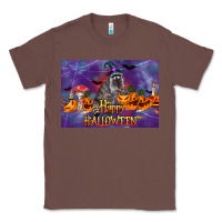 Chestnut Happy Halloween Raccoon Classic Tee - LillyAllenDesigns
