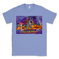 Colony Blue Happy Halloween Raccoon Classic Tee - LillyAllenDesigns