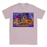 Lilac Happy Halloween Raccoon Classic Tee - LillyAllenDesigns