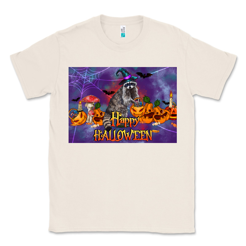 Happy Halloween Raccoon Classic Tee by LillyAllenDesigns | Teevron