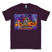 Plum Happy Halloween Raccoon Classic Tee - LillyAllenDesigns