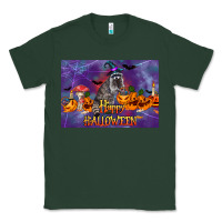 Sports Green Happy Halloween Raccoon Classic Tee - LillyAllenDesigns