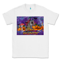White Happy Halloween Raccoon Classic Tee - LillyAllenDesigns
