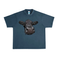 Midnight Navy Black Angus Heifer Urban Heavy Tee - LillyAllenDesigns
